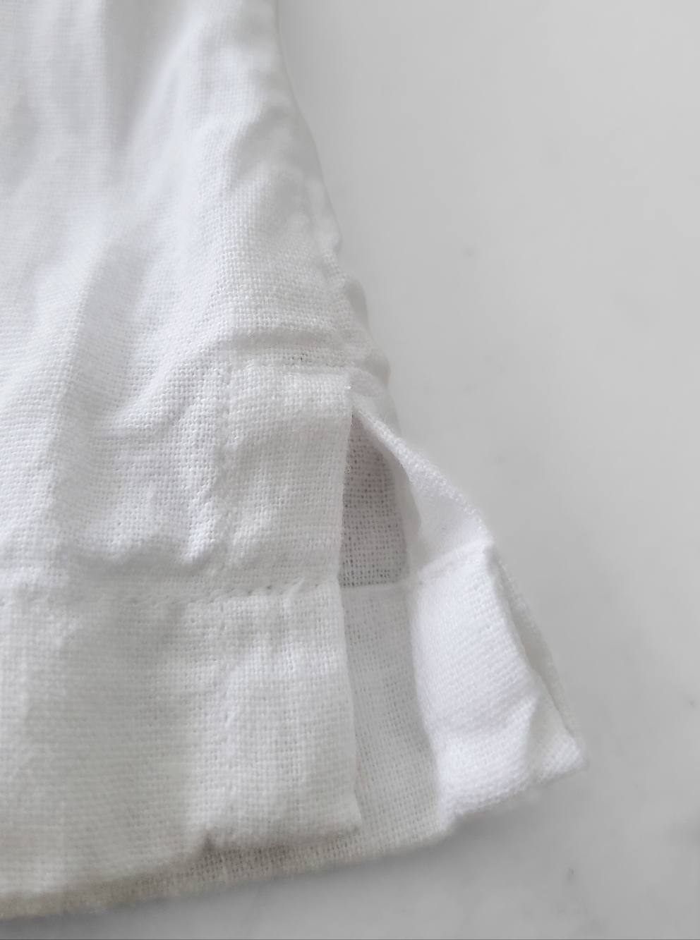 Croft & Barrow White Embroidered Linen Blend Tank Top Dress Size Large - Picture 9 of 9